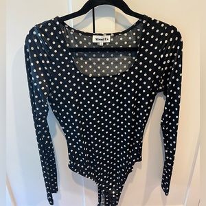 Polka dot bodysuit